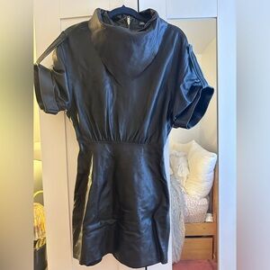 🎉🌸Zara Black Leather Dress🌸